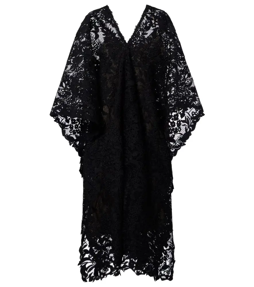 Oscar de la Renta Guipure lace kaftan