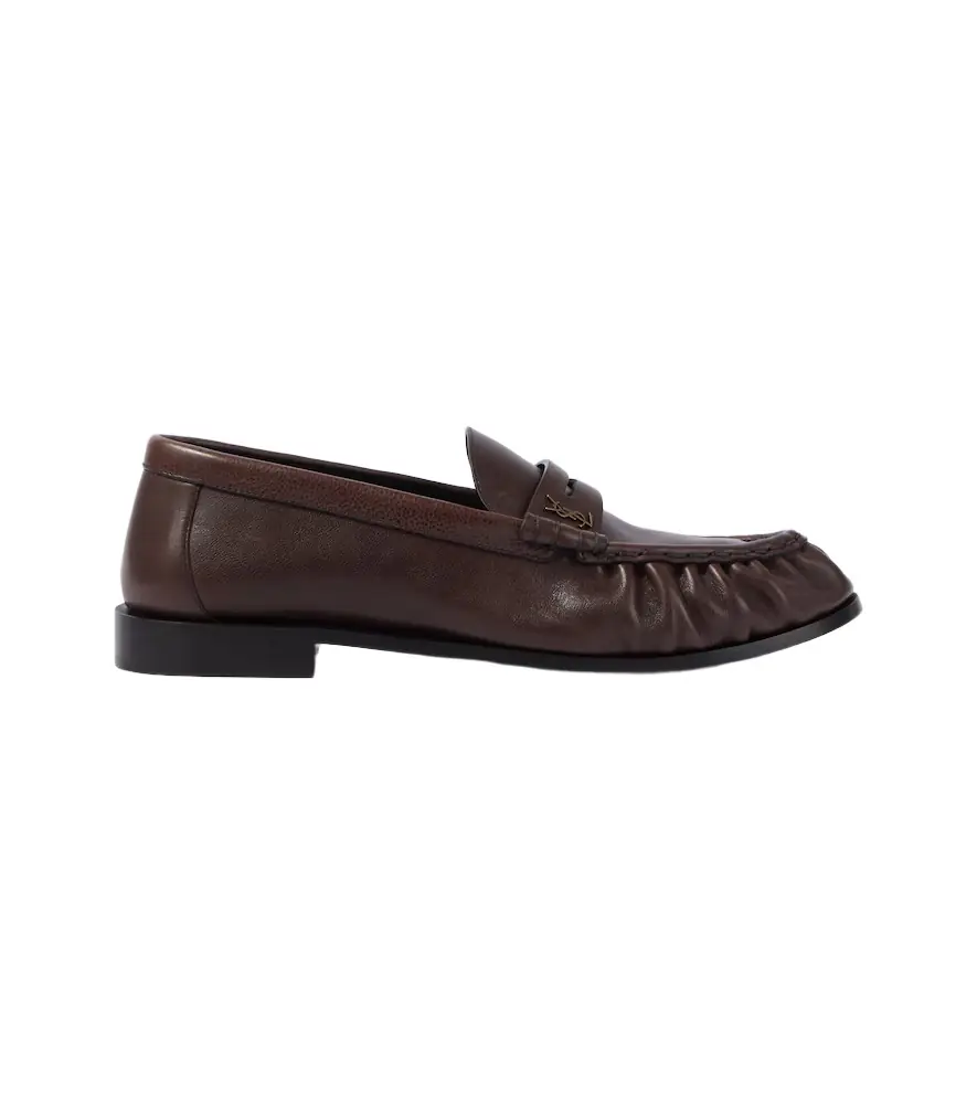 Saint Laurent Le Loafer Supple leather penny loafers