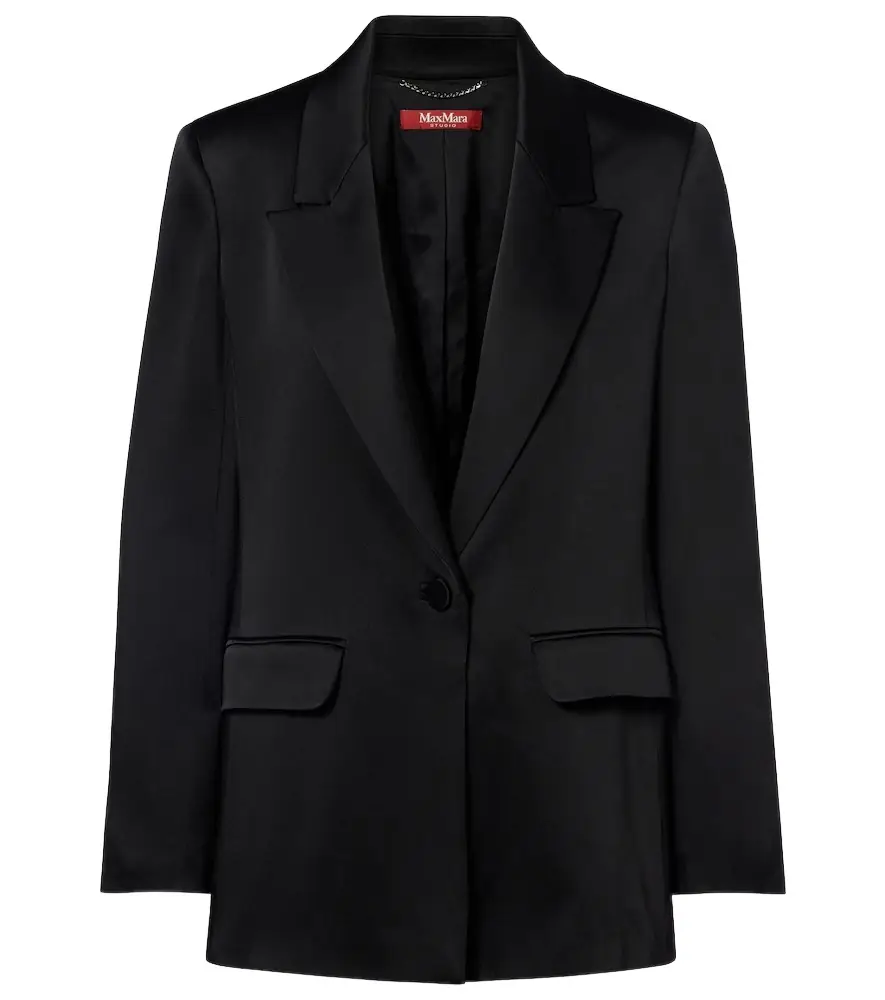 Max Mara Satin crêpe blazer