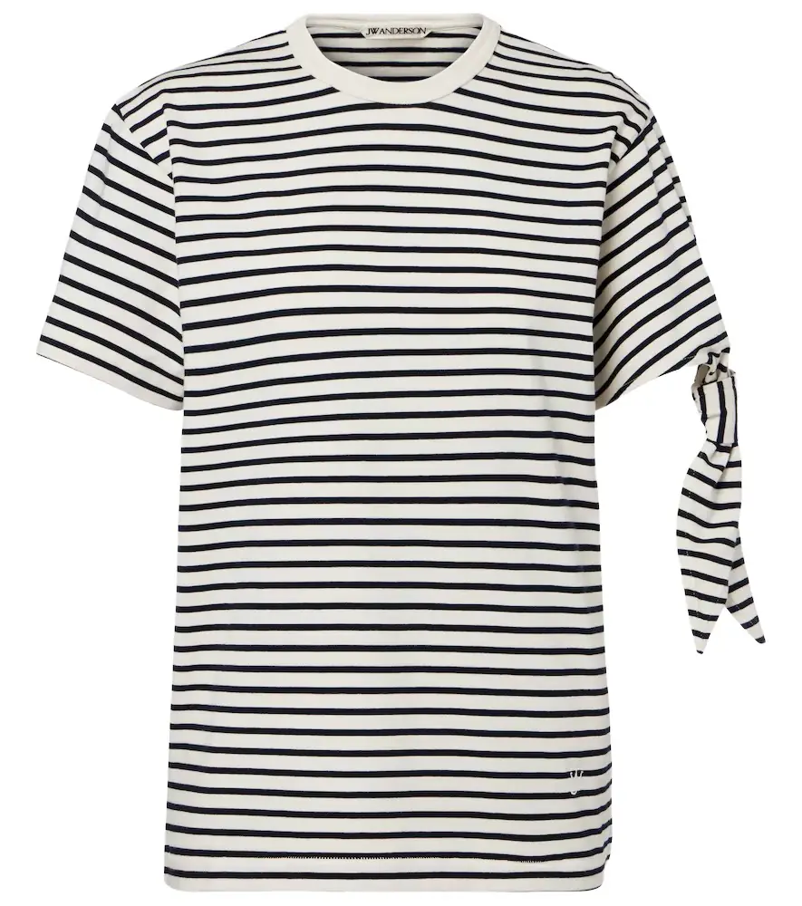 JW Anderson Striped cotton jersey T-shirt