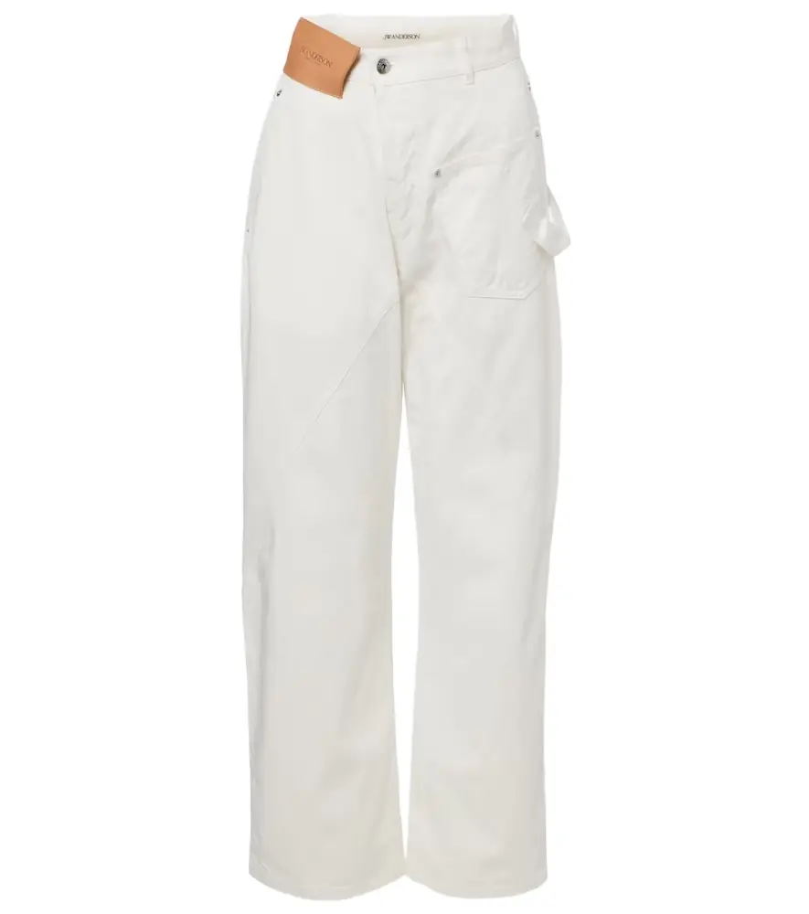 JW Anderson Embroidered straight jeans