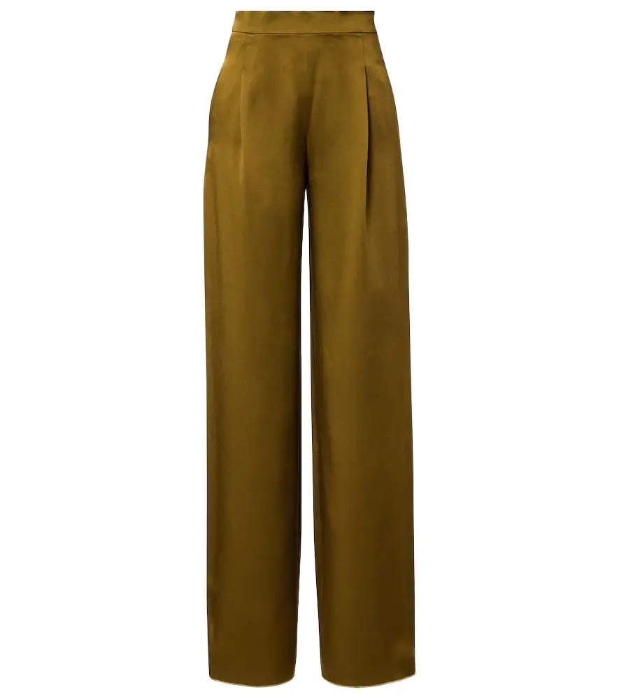 Max Mara Cono satin wide-leg pants