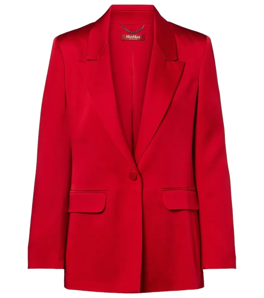 Max Mara Satin crêpe blazer