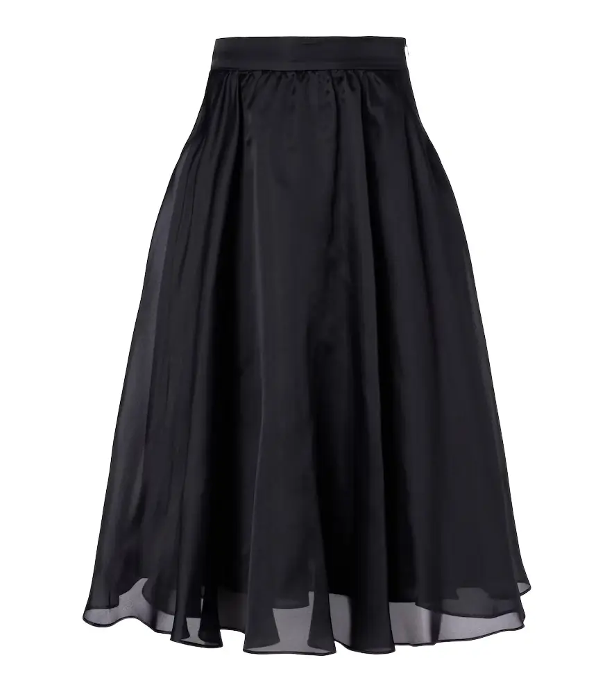 Max Mara Calle silk midi skirt
