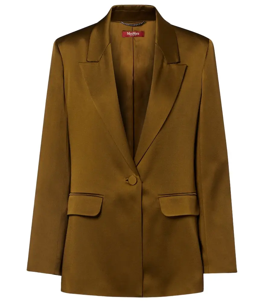 Max Mara Crêpe satin blazer