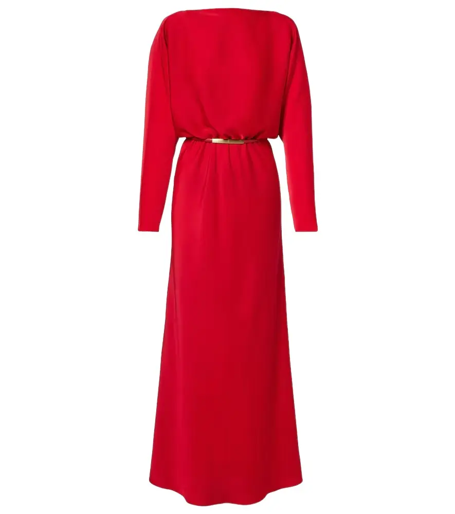 Max Mara Draped satin gown