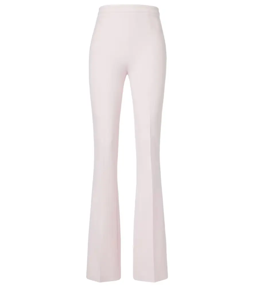 Safiyaa Alexa high-rise crêpe flared pants