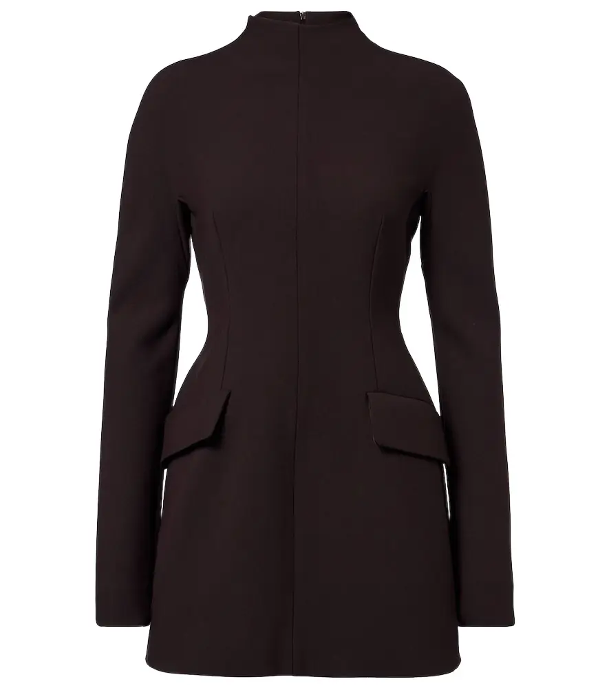 Sportmax Peplum gabardine minidress