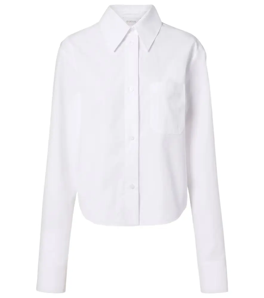 Sportmax Ceppo cotton-blend poplin shirt