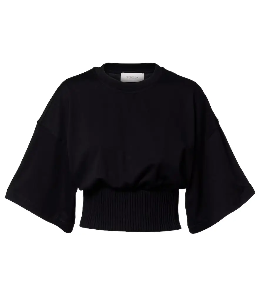 Sportmax Fosco cotton jersey top