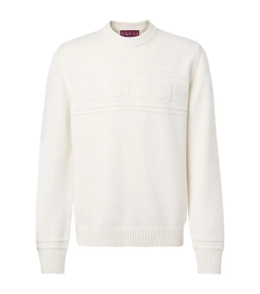 Gucci Logo cotton and wool sweater