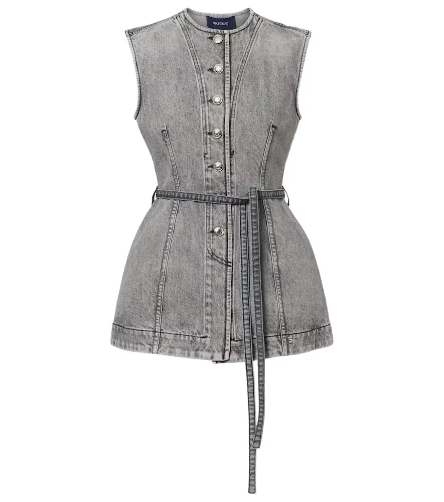 Sportmax Orli denim vest