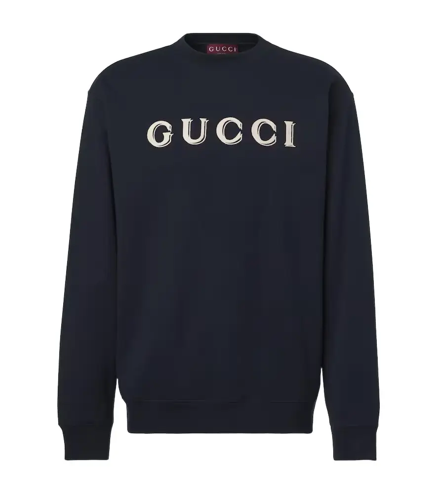 Gucci Logo cotton jersey sweatshirt