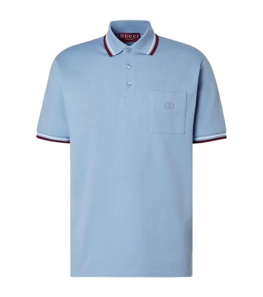 Gucci Cotton-blend piqué polo shirt