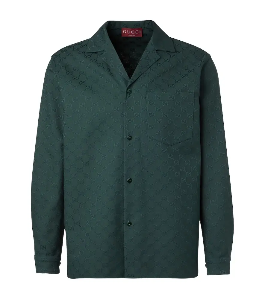 Gucci GG cotton-blend canvas shirt