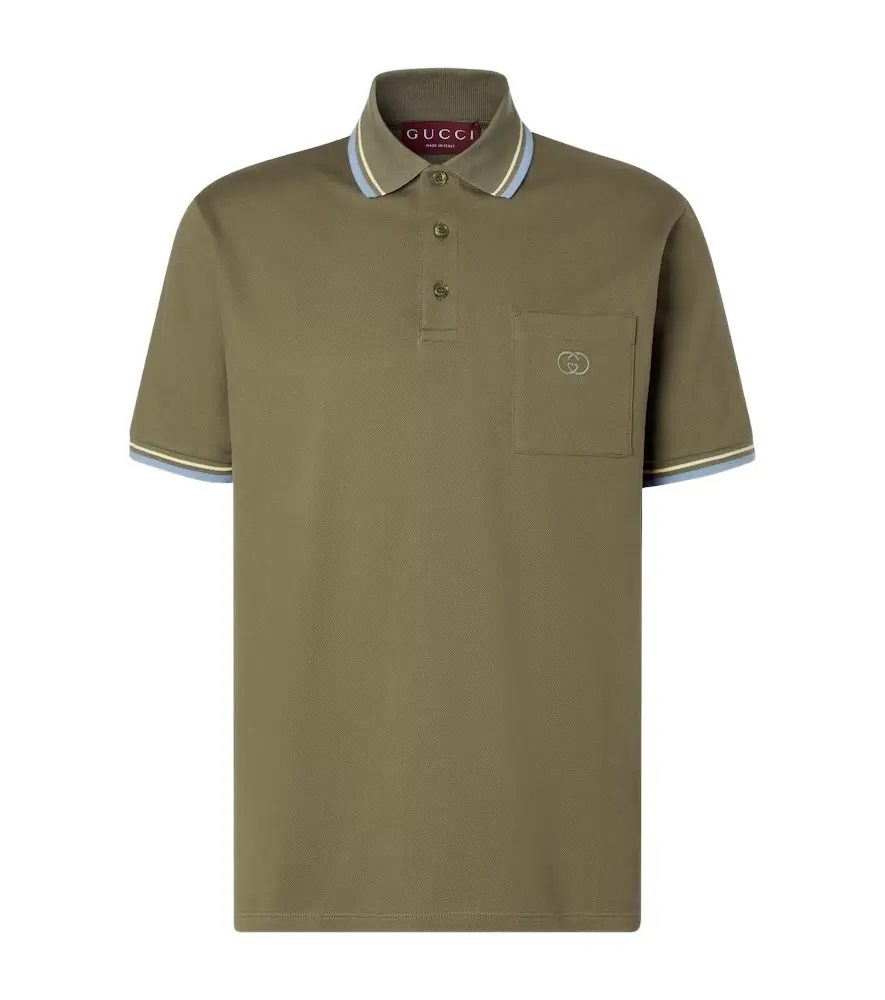 Gucci Cotton-blend piqué polo shirt