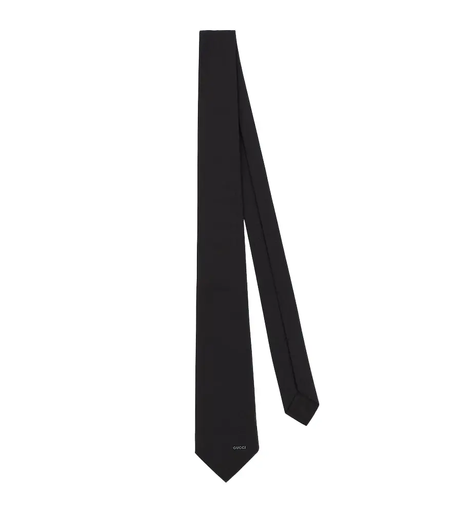 Gucci Horsebit silk jacquard tie