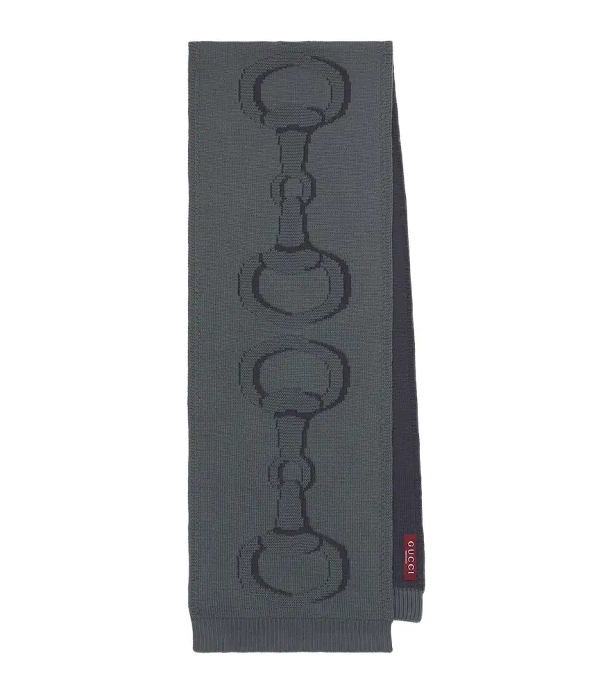 Gucci Horsebit wool scarf