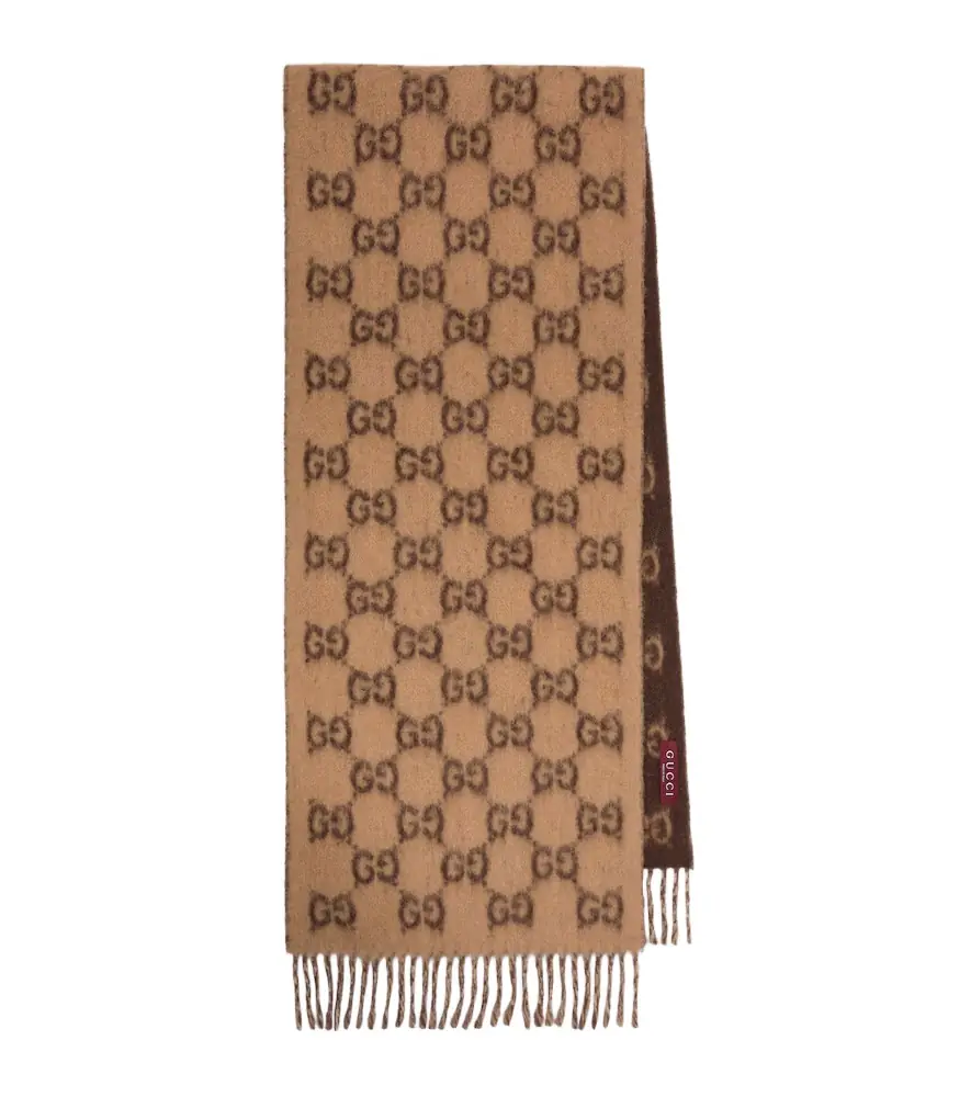 Gucci GG fringed scarf