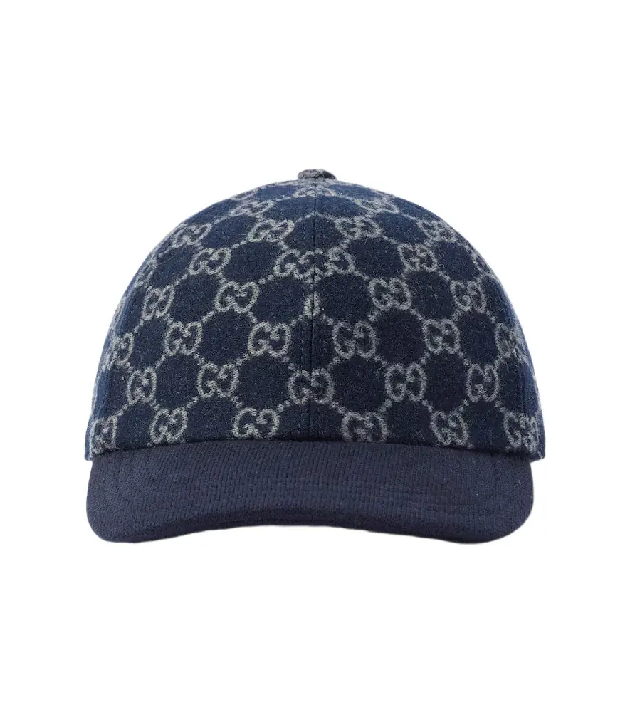 Gucci GG jacquard wool baseball cap