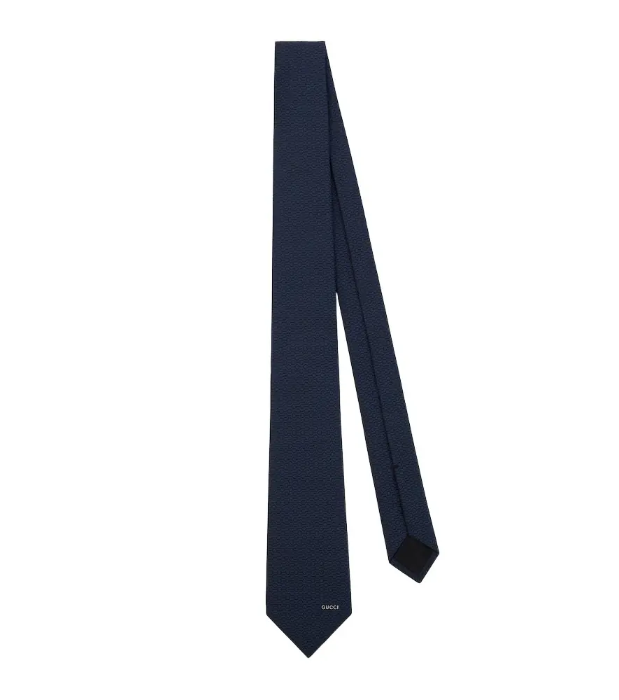Gucci Horsebit silk jacquard tie