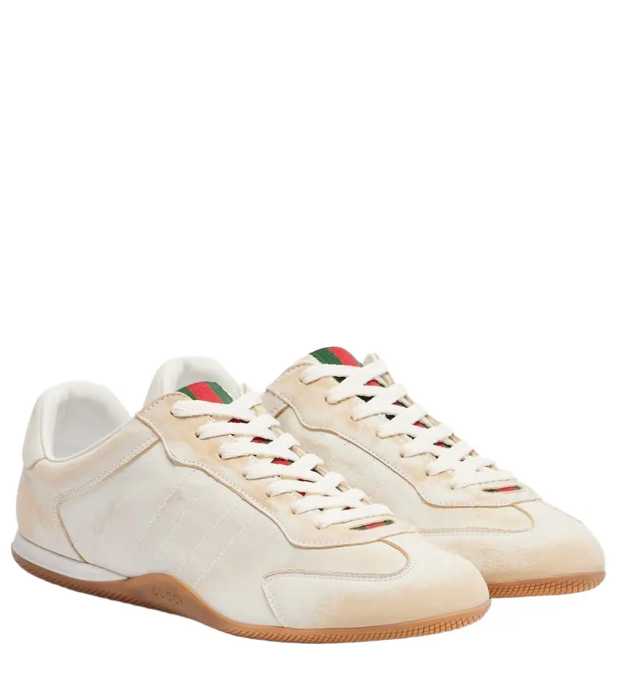 Gucci Shift leather sneakers