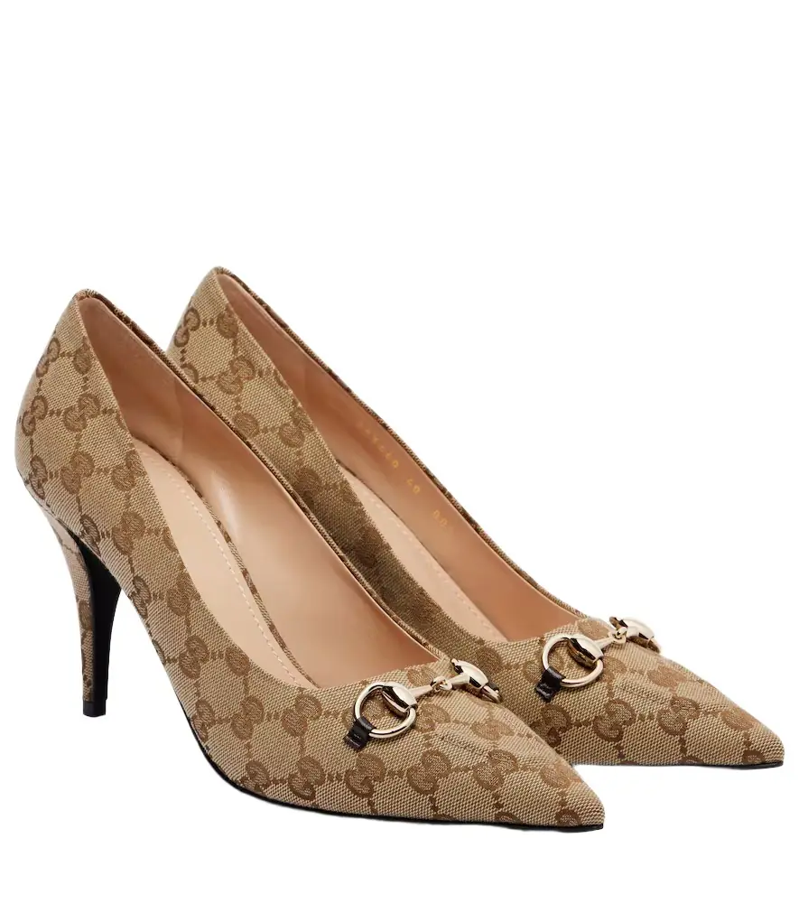 Gucci Erin 85 canvas pumps