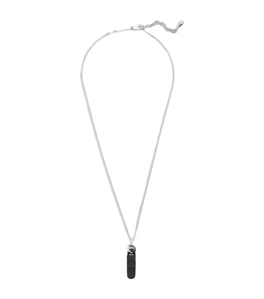 Gucci Interlocking G sterling silver pendant necklace