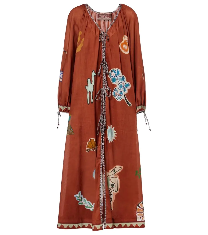 Alemais Alémais x LRNCE Laurence ramie and cotton maxi dress