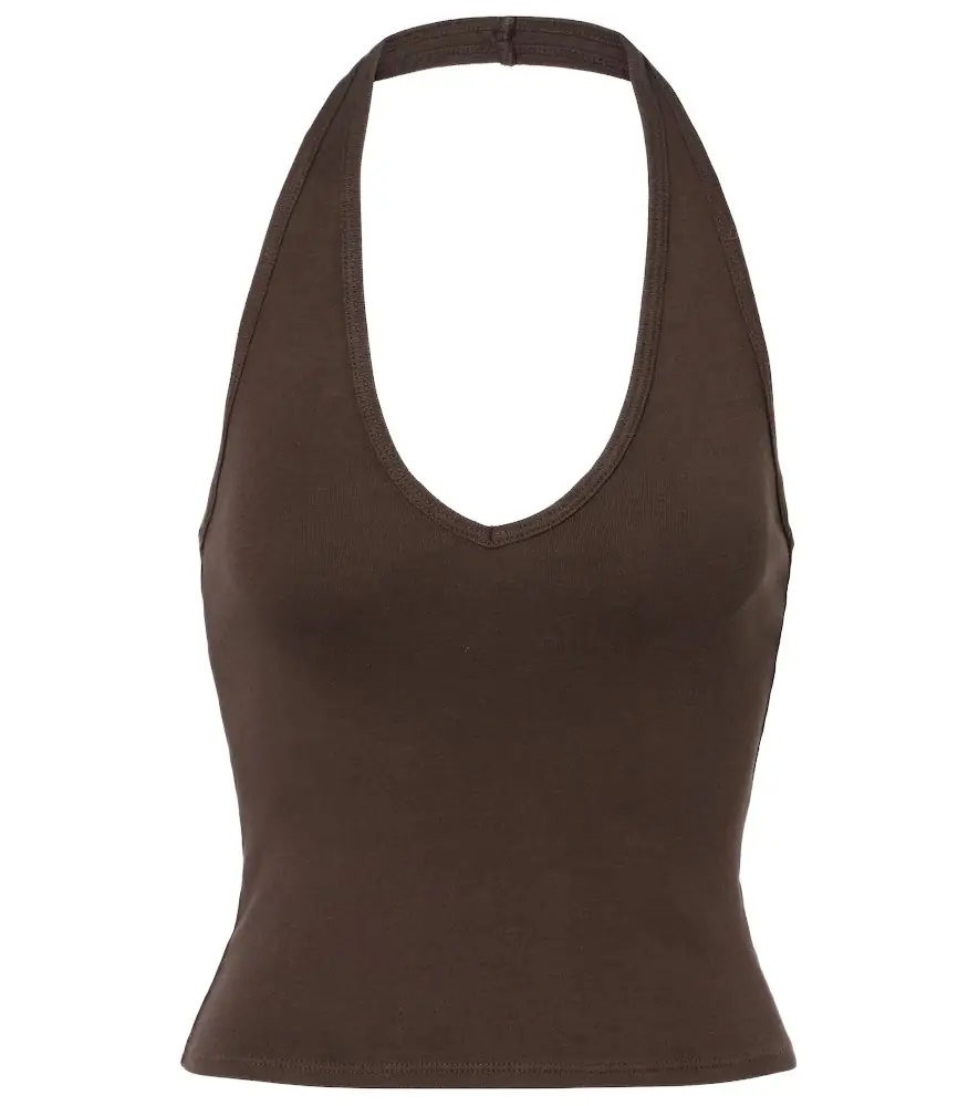 Nili Lotan Britt halterneck cotton top