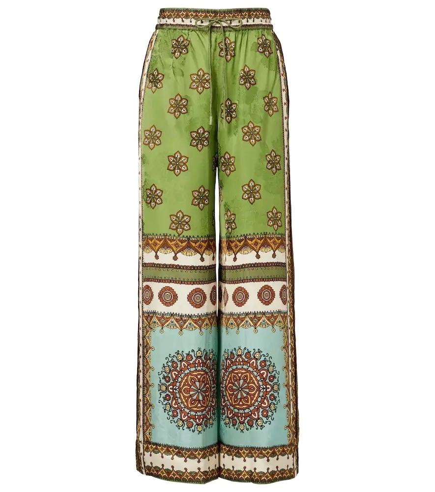 Alemais Alémais Contina jacquard palazzo pants