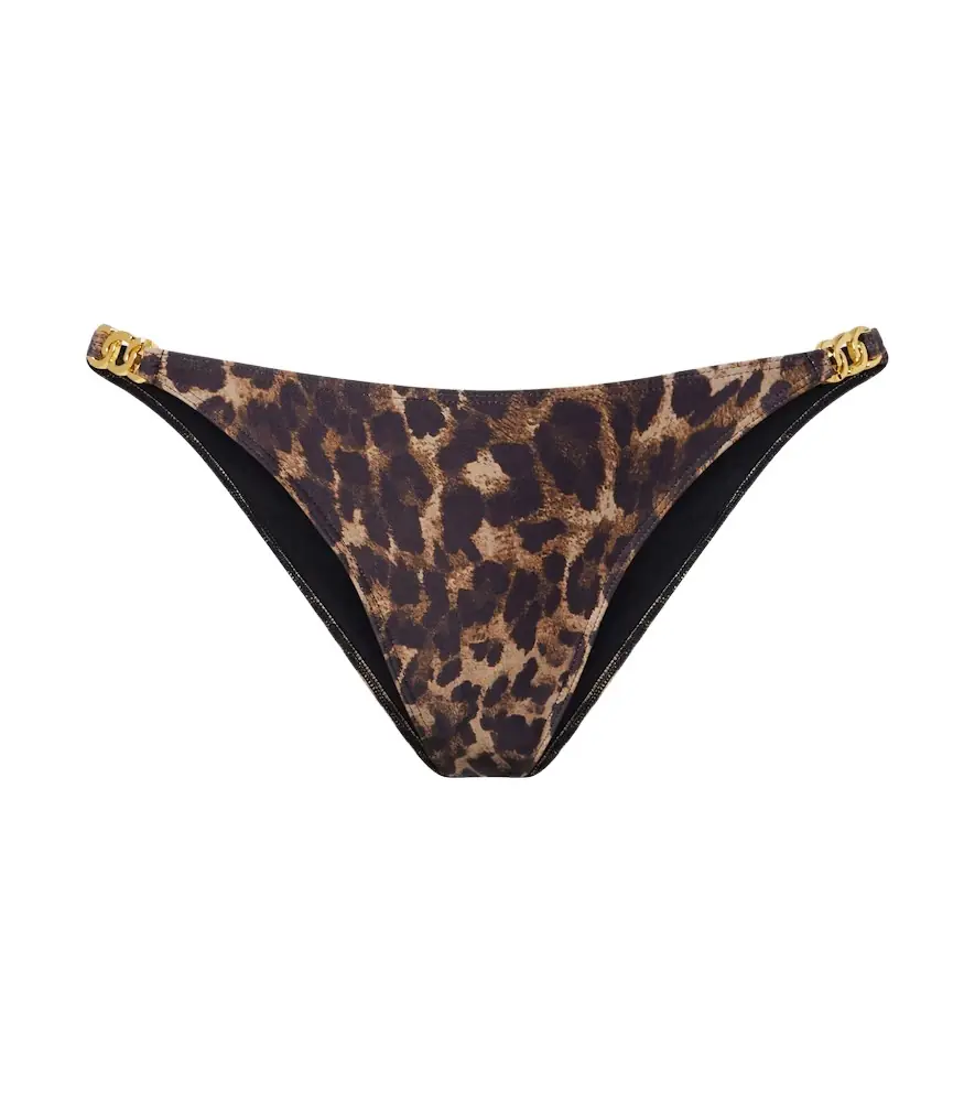 Nili Lotan Leopard-print bikini bottoms