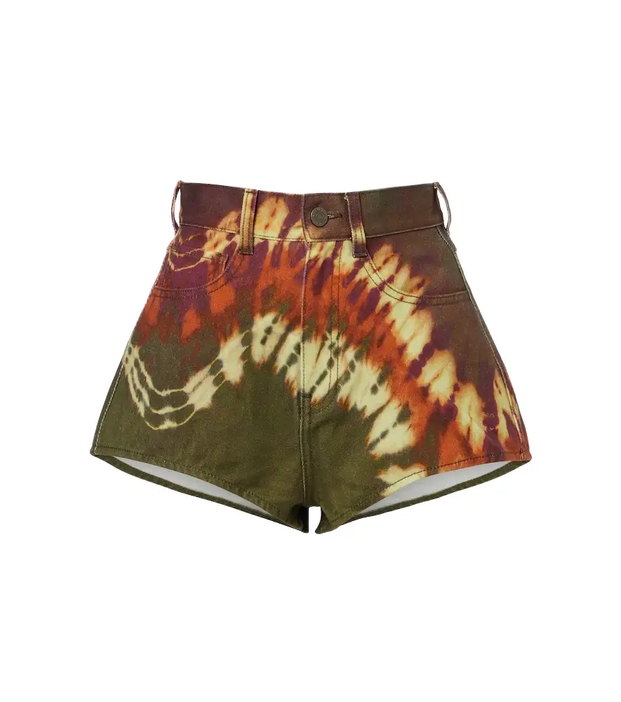 Alemais Alémais Marilyn dyed denim shorts
