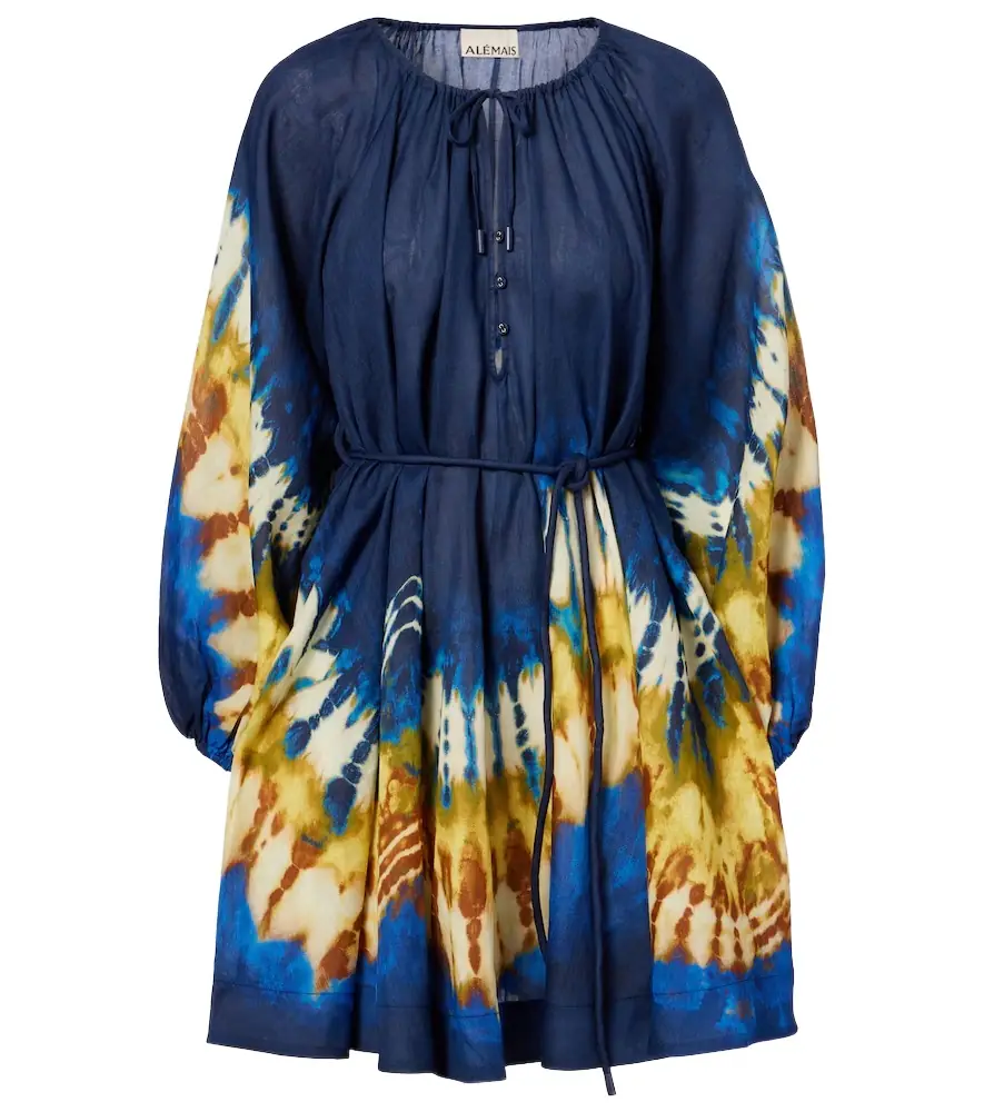 Alemais Alémais Martine printed ramie minidress