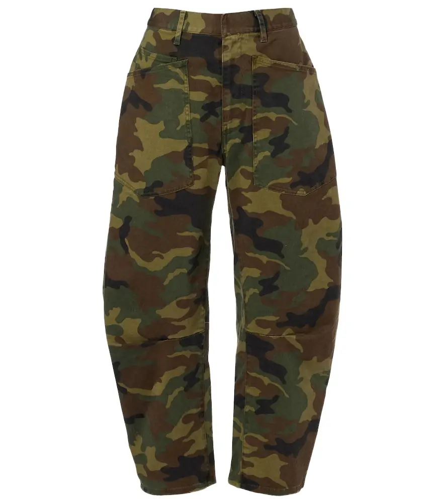 Nili Lotan Shon camouflage barrel-leg pants