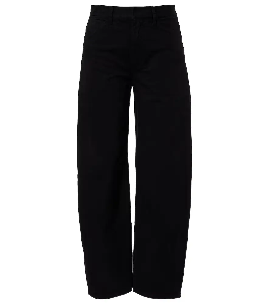 Nili Lotan Tribeca cotton twill barrel-leg pants