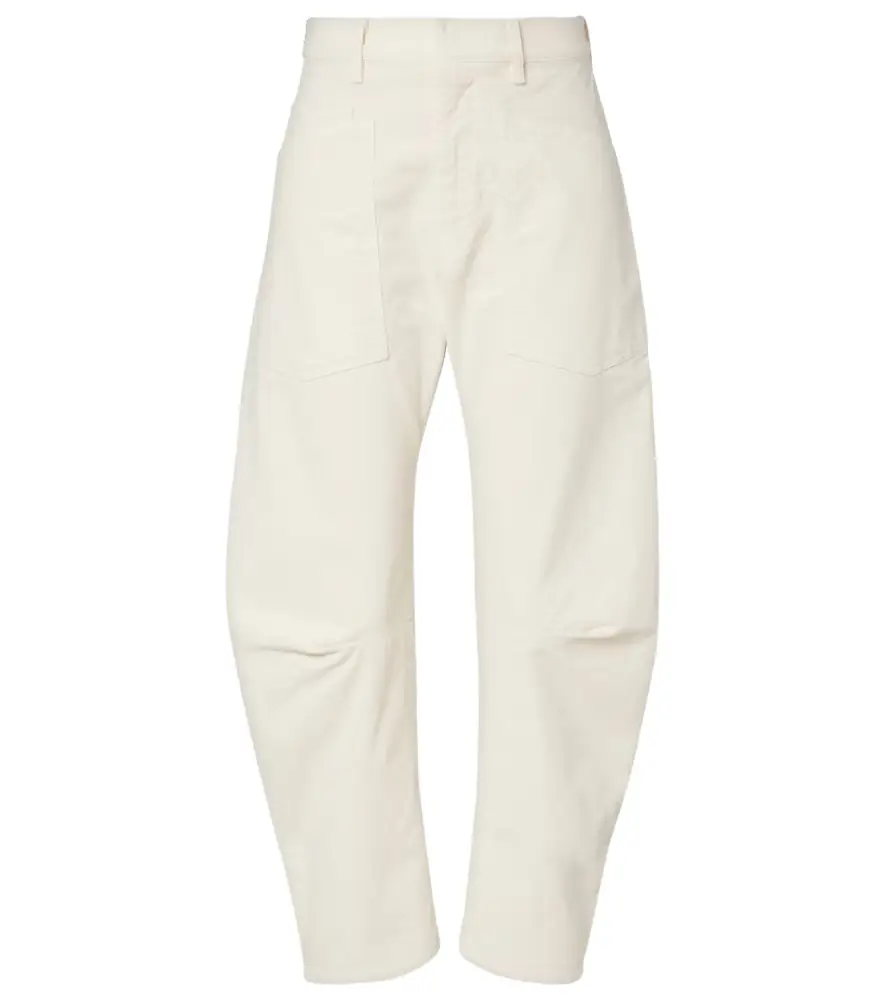 Nili Lotan Shon corduroy barrel-leg pants