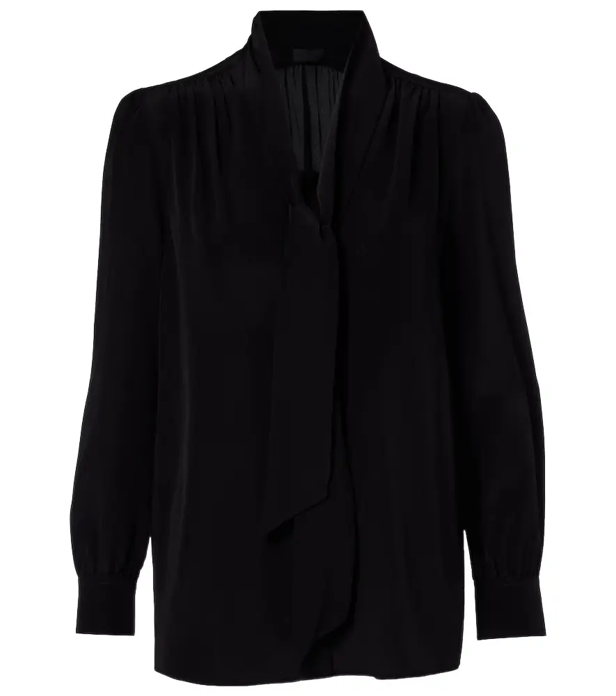 Nili Lotan Colt tie-neck silk blouse