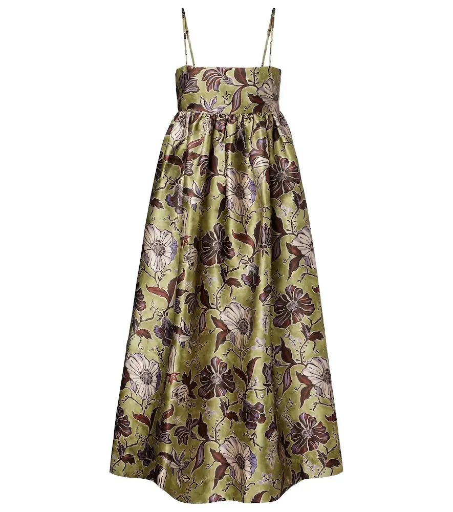 Alemais Alémais Citron floral midi dress