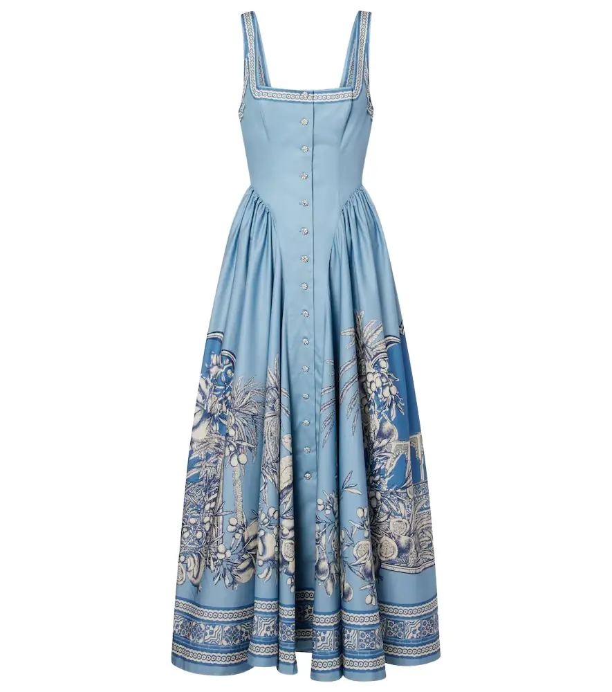 Alemais Alémais Villa Romantica cotton midi dress