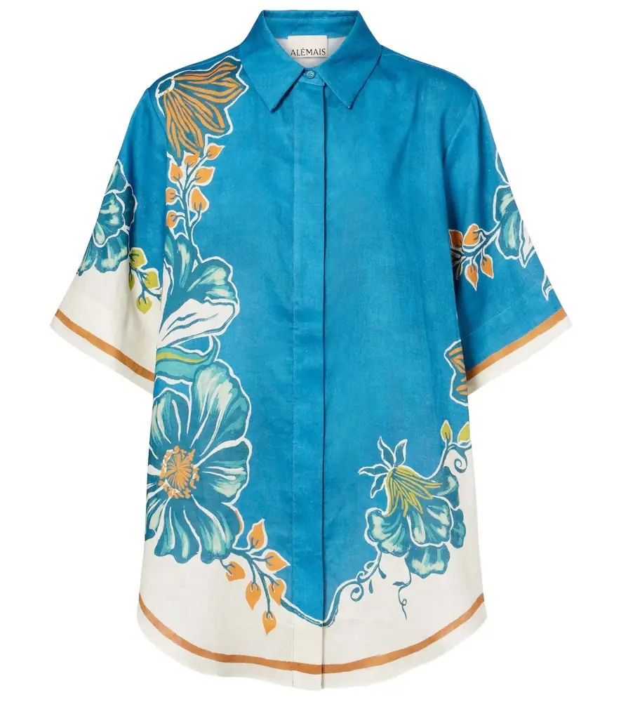 Alemais Alémais Luda floral linen shirt
