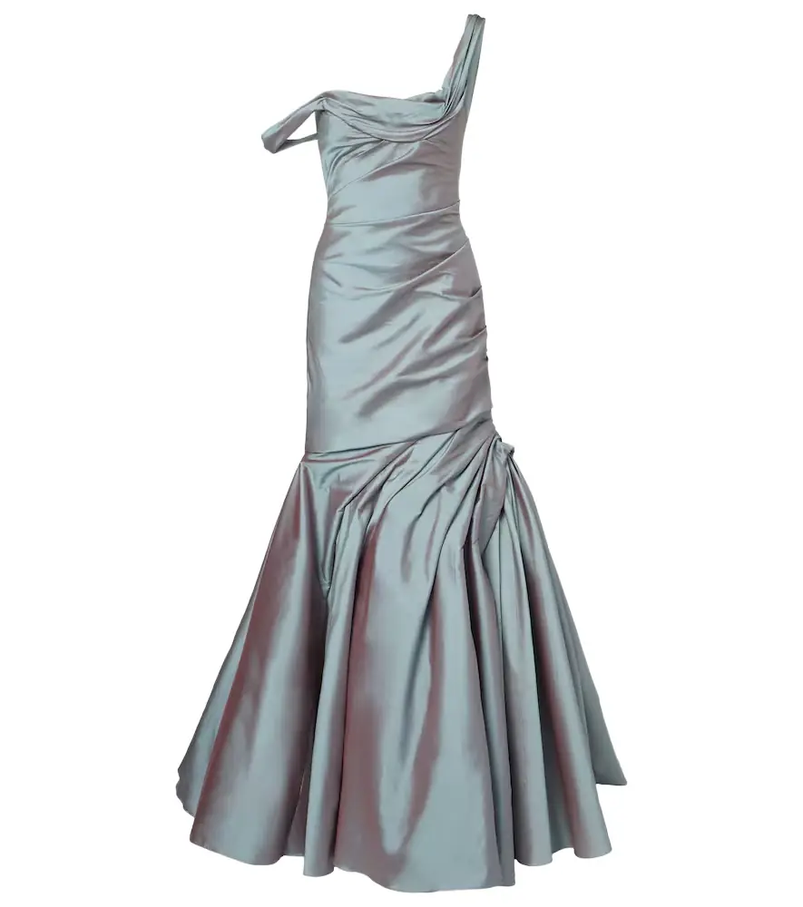Marmar Halim Asymmetric ruched gown