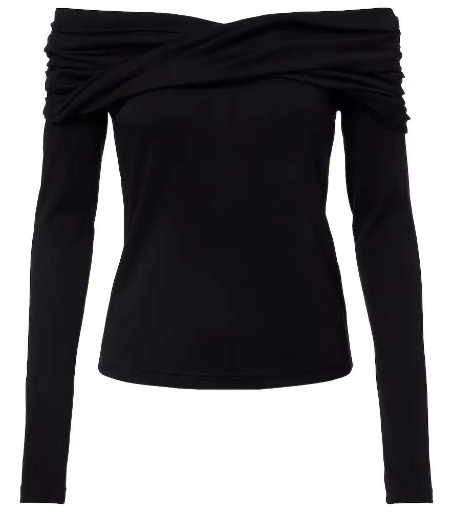 Max Mara Orafo off-shoulder virgin wool top