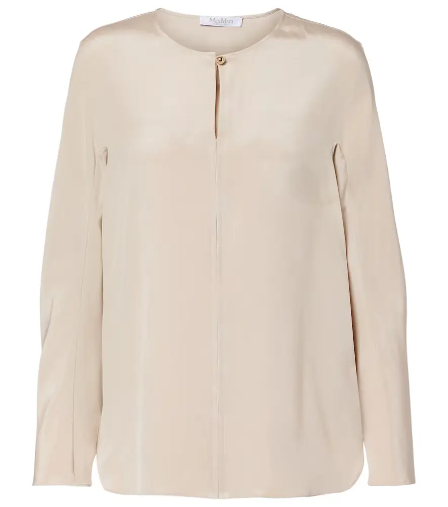 Max Mara Mitico silk-blend blouse