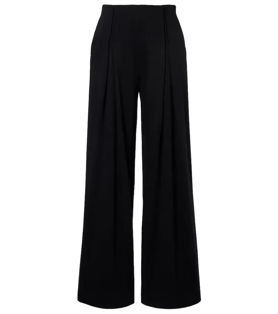 Max Mara Cocco virgin wool jersey wide-leg pants