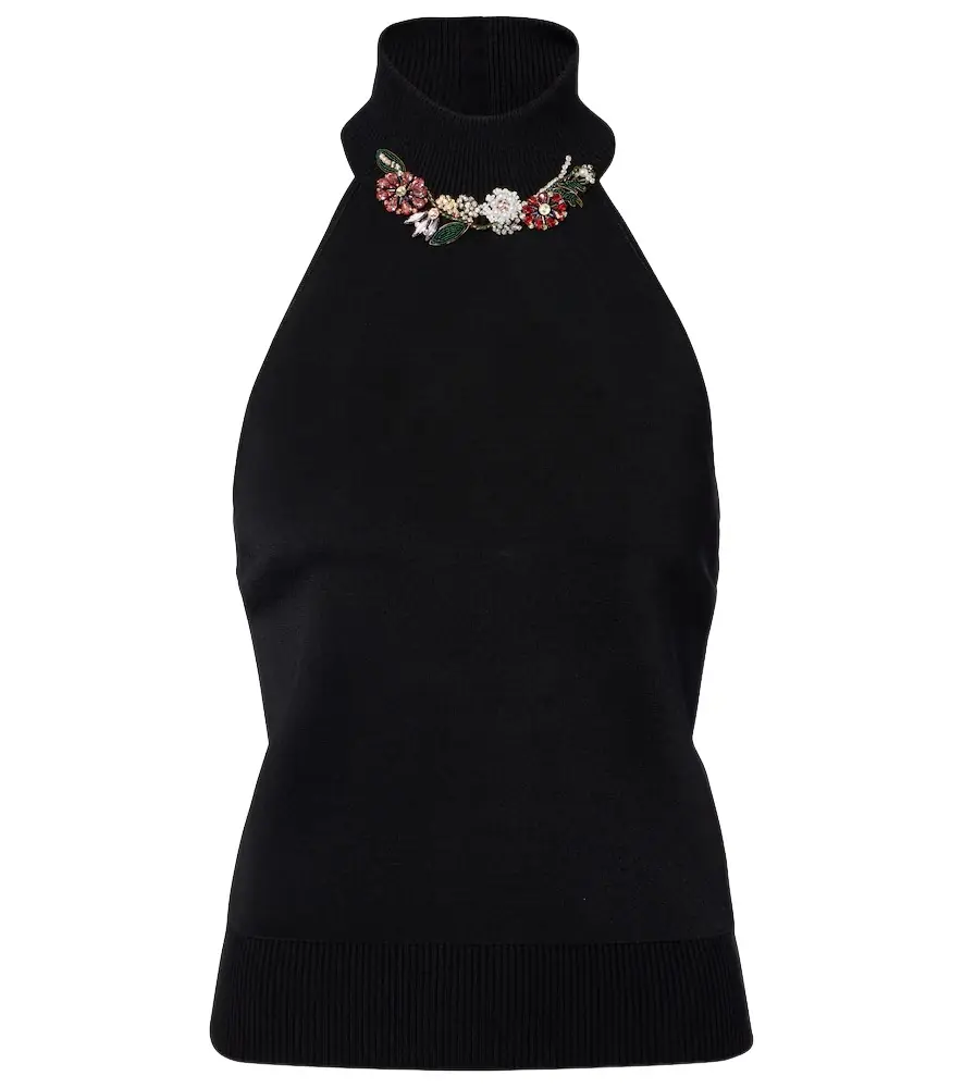 Givenchy Embellished halterneck top