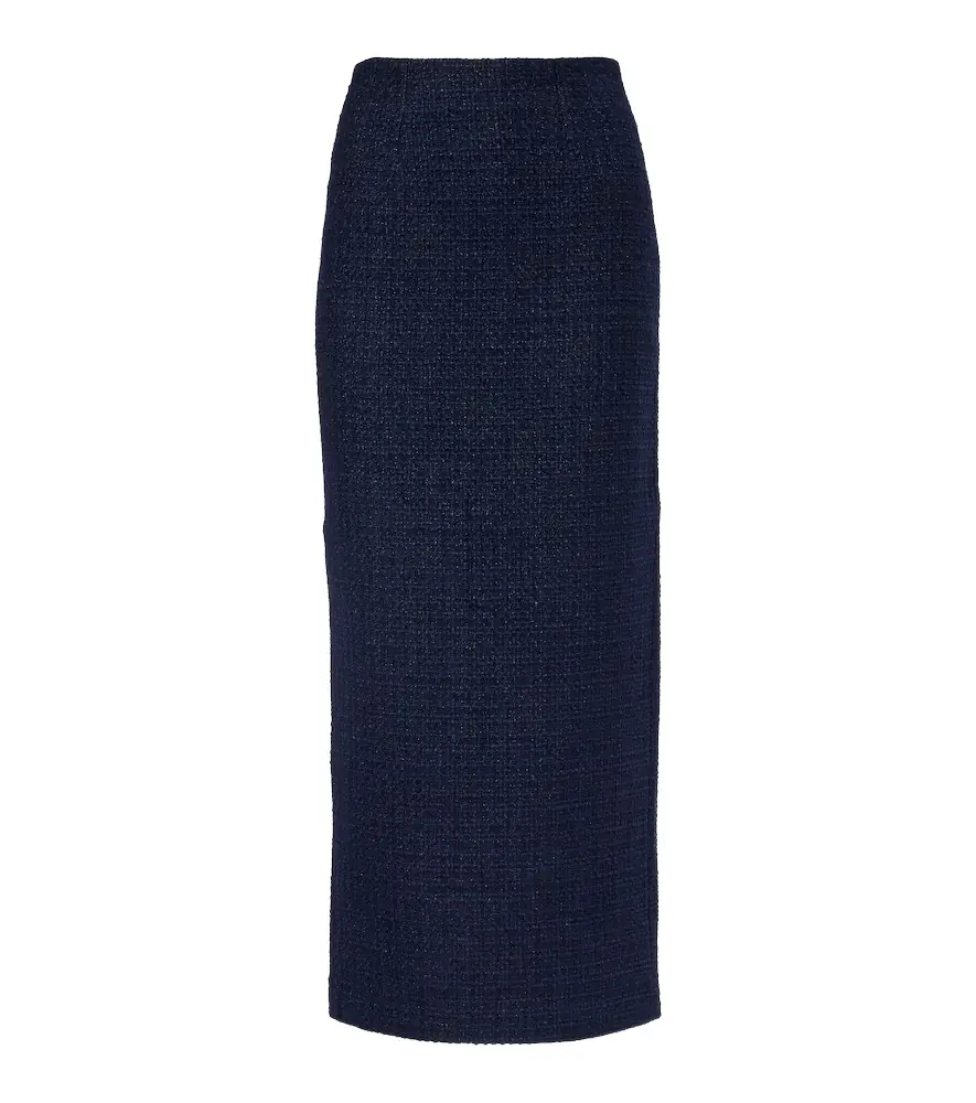 Roland Mouret Bouclé midi skirt
