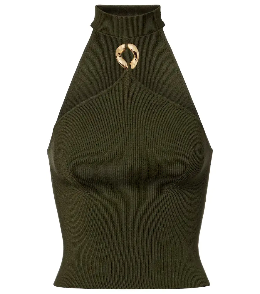 Simkhai Renlen halterneck wool top