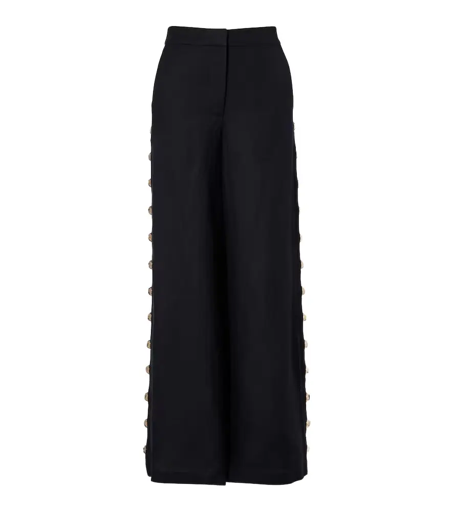 Simkhai Linen-blend wide-leg pants