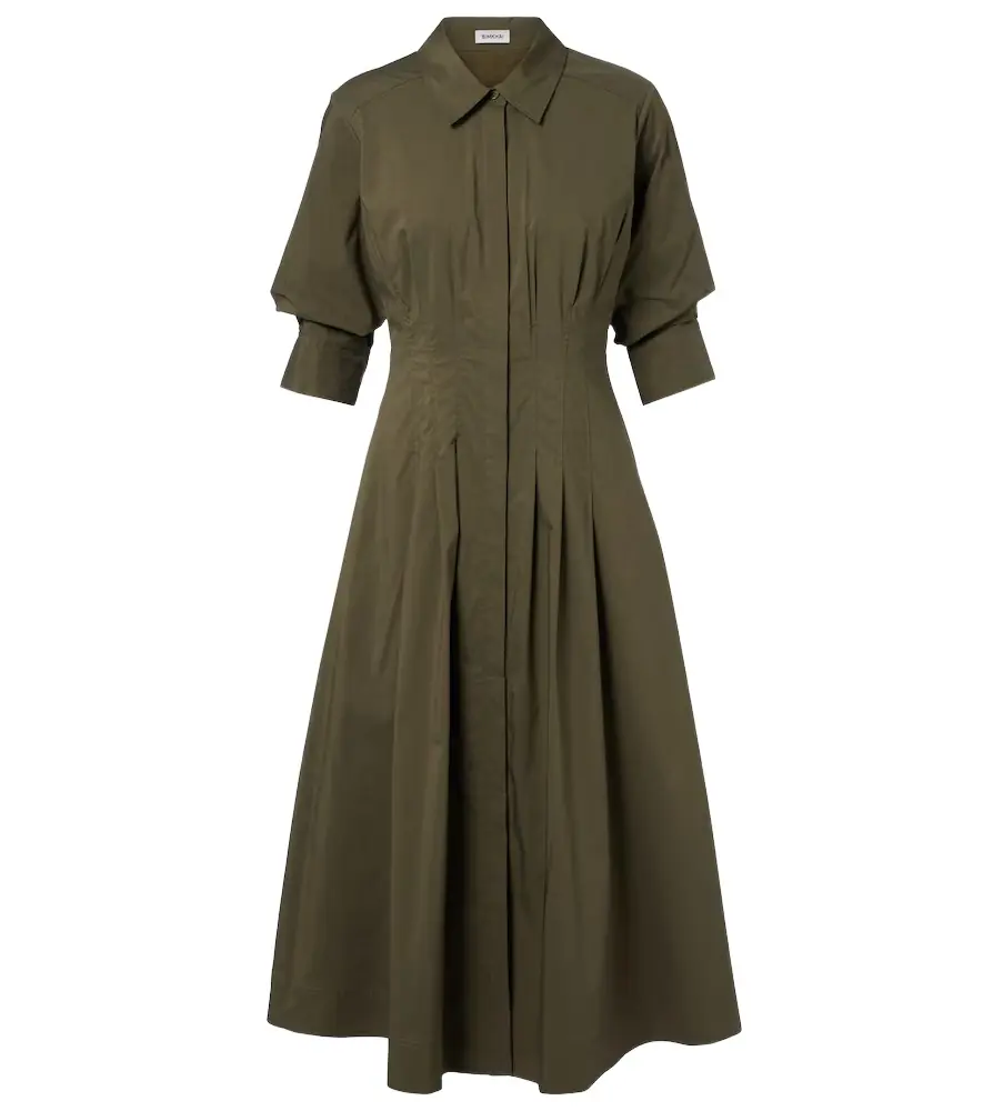 Simkhai Jazz cotton-blend poplin shirt dress